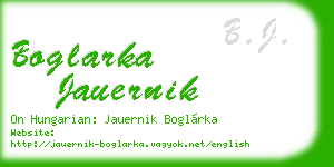 boglarka jauernik business card